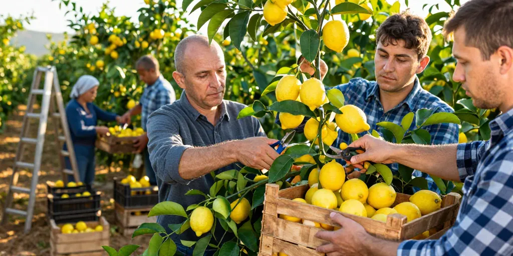 Récolte des citrons : les 6 étapes pour une cueillette réussie