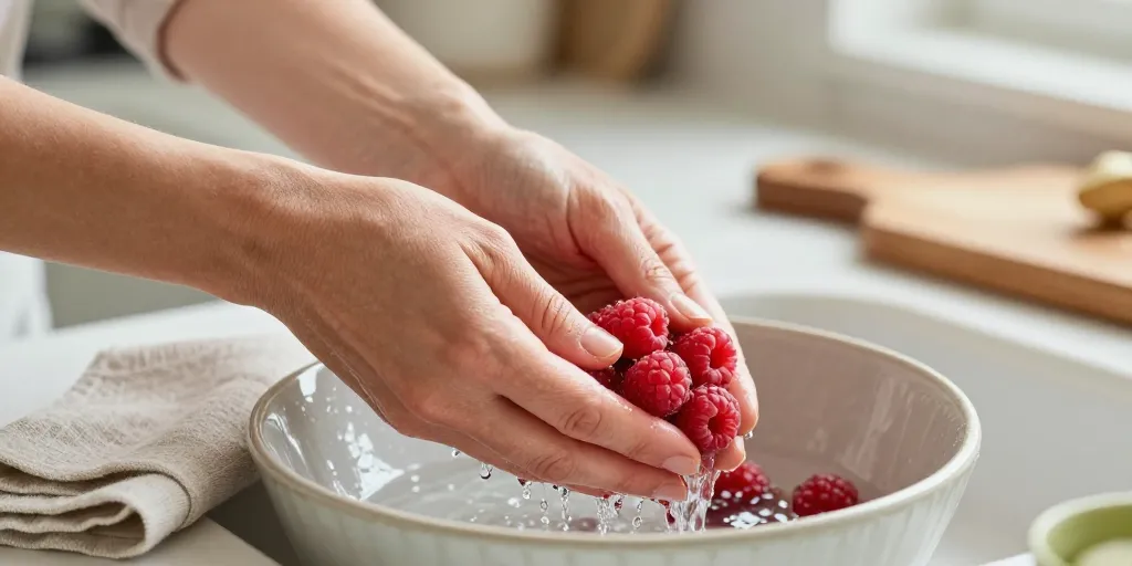 comment laver les framboises