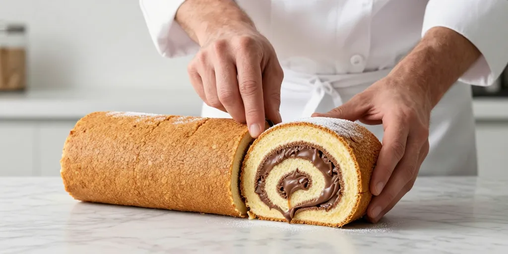 roulé au nutella croustillant