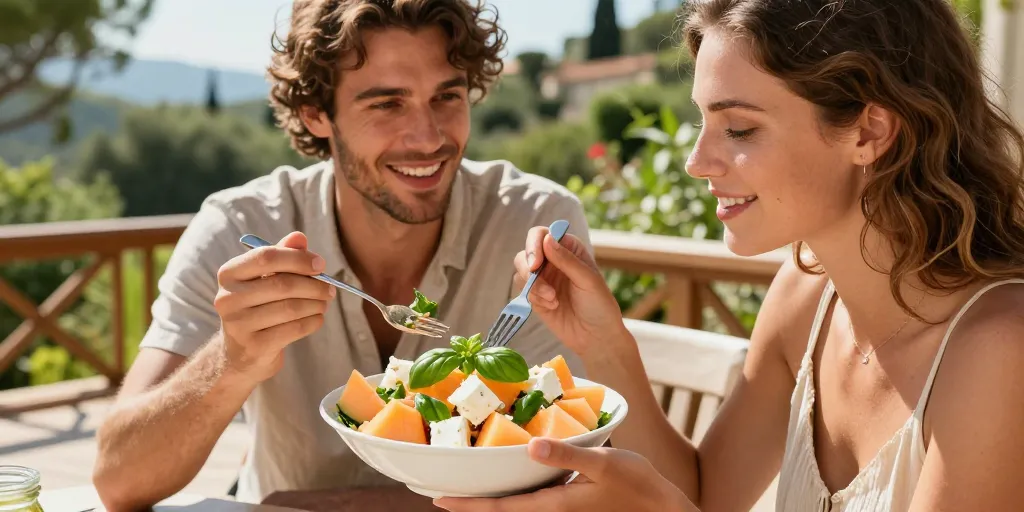 Melon feta basilic : la recette rapide pour une salade fraîche