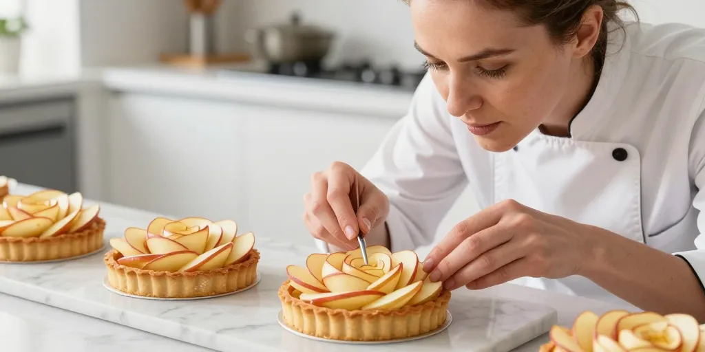 Tarte aux pommes individuelles : la méthode simple pour une présentation élégante